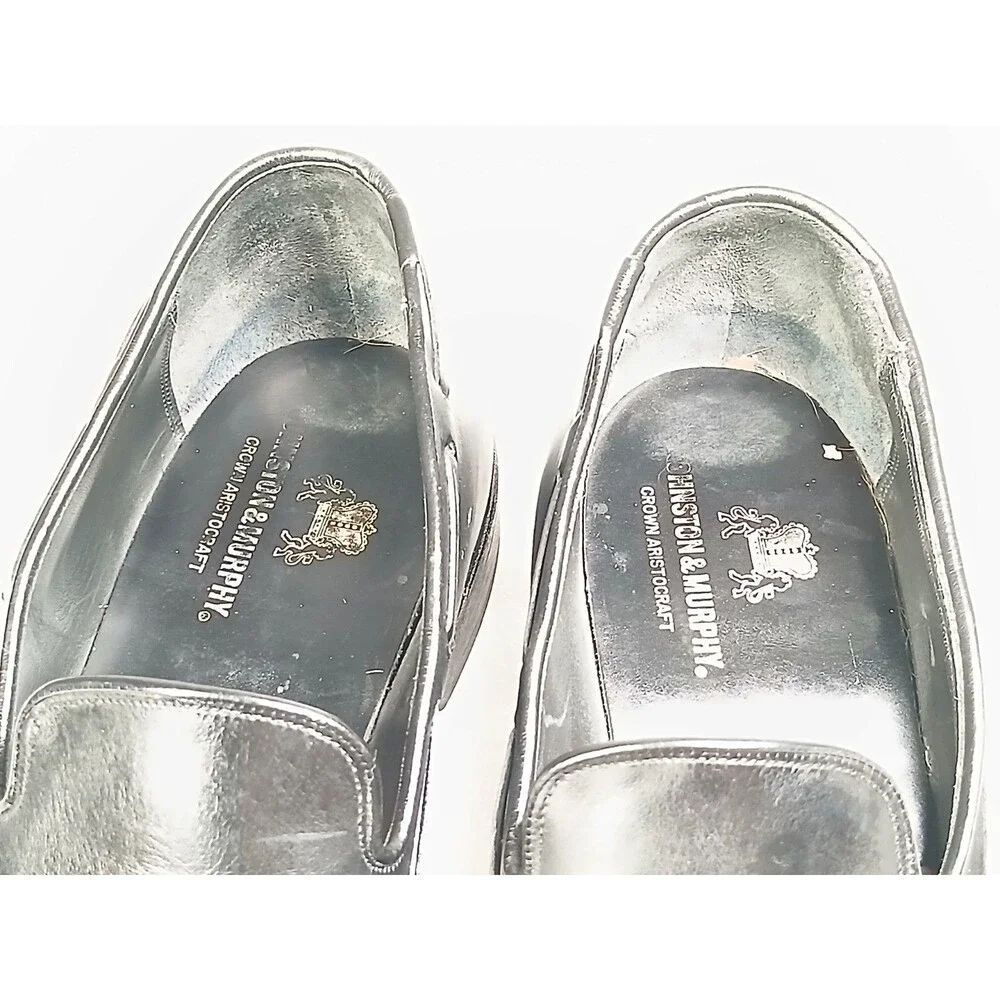 Johnston & Murphy Crown Aristocraft Black Tassel Loafers – Size 12 – USA